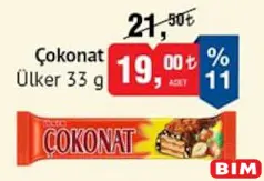 ÜLKER ÇOKONAT GOFRET 33 G